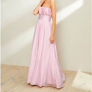Antonio Melani Esperanza Strapless Ruffled A-Line Gown